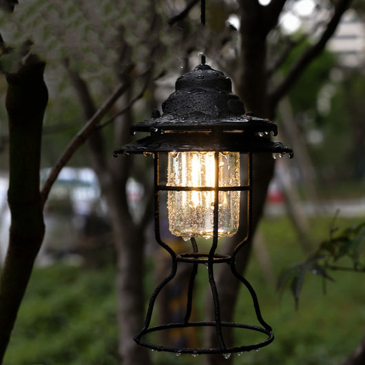 Linterna Retro Vintage Portátil para Exterior - Iluminación Multifuncional