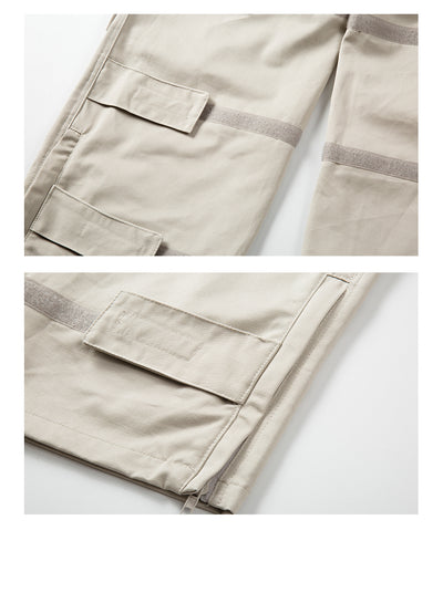 Pantalones Casuales Retro para Hombre con Bolsillos Múltiples y Cierre Lateral - Image 24