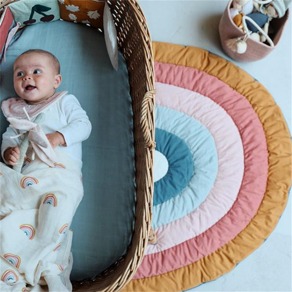 Tapete de Gateo Arcoíris Extra Acolchado para Bebés