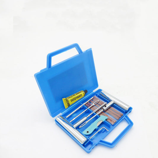 Kit Profesional de Reparación de Llantas para Motocicleta con Mango de Acero