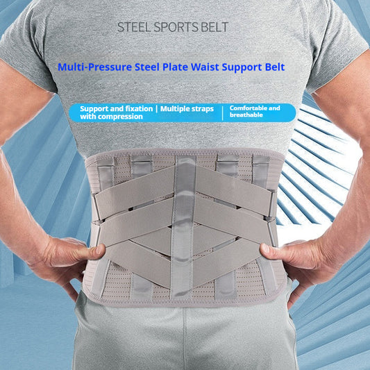 Cinturón Deportivo Mesh Transpirable con Soporte de Acero