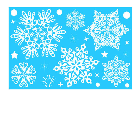 Pegatinas Navideñas para Ventanas - Copos de Nieve Estáticos Reutilizables - Image 19