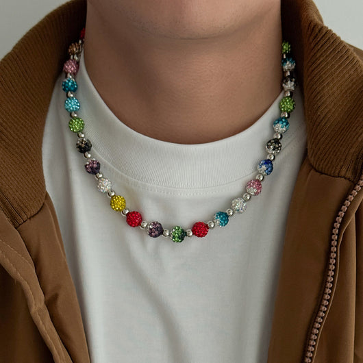 Collar para Hombre con Diamantes de Colores y Perlas de Diamante - Image 13