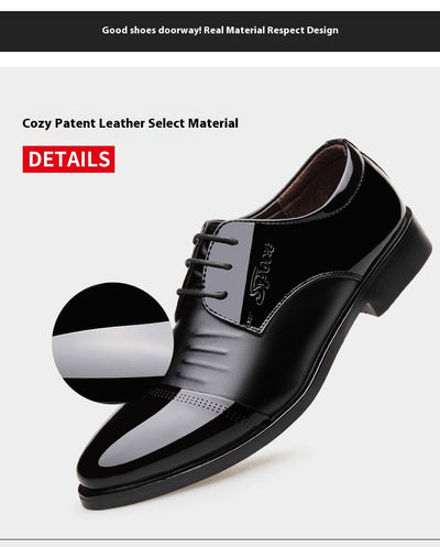 Zapatos Casuales de Novio para Otoño con Aumento de Altura en Negro - Image 10