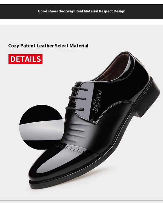 Zapatos Casuales de Novio para Otoño con Aumento de Altura en Negro - Image 10