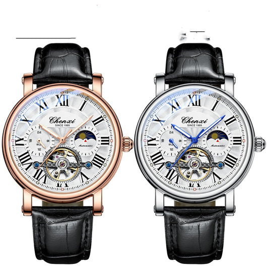 Reloj Mecánico Automático de Lujo con Esfera Hueca, Cristal Luminoso e Impermeable - Image 5