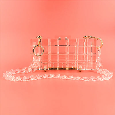 Bolso de Noche Acrílico Transparente Cristal Premium con Asa Rígida - Image 7