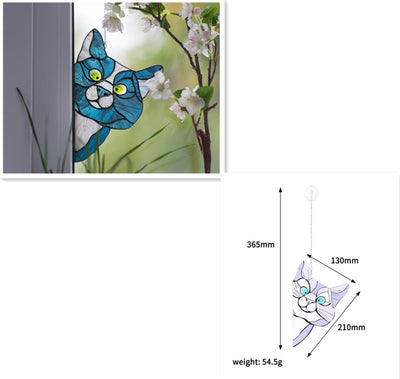Adorno de Gato en Vitral para Ventana - Image 15