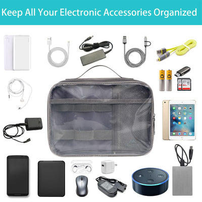 Bolsa Organizadora Dual para Cables, Cargadores y Accesorios Electrónicos - Image 13