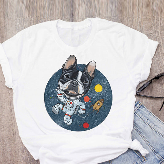 Playera Gráfica Harajuku Unisex Talla Grande - Diseño Cartoon Casual