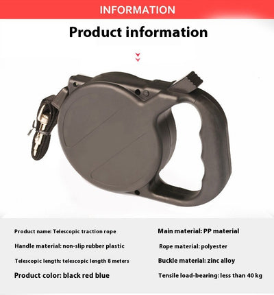 Correa Extensible Automática para Perros 8m - Nylon Resistente - Image 5