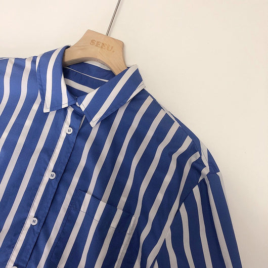Blusa Suelta Manga Larga con Corte Tridimensional para Mujer - Image 19