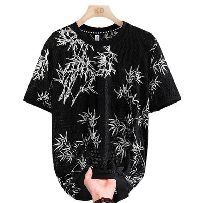 Playera Corta de Malla Ice Silk para Hombre - Fresca y Transpirable - Image 5