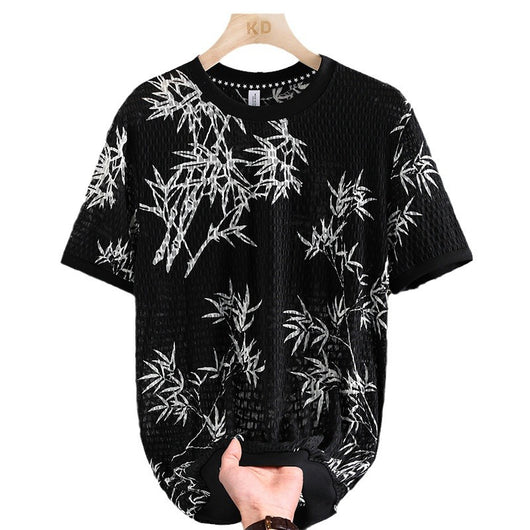Playera Corta de Malla Ice Silk para Hombre - Fresca y Transpirable - Image 5