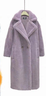 Abrigo de Lana de Cordero Largo para Mujer - Image 10