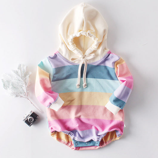 Mameluco Hoodie de Manga Larga para Bebé Estilo Coreano - Image 2