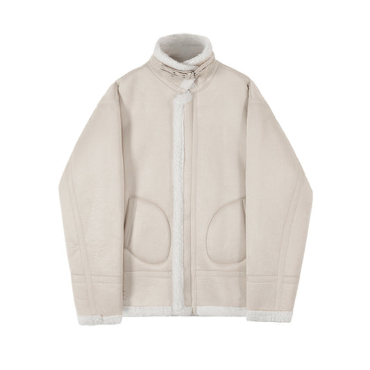 Chaqueta de Cashmira y Lana para Hombre - Abrigo de Invierno Estilo Motociclista - Image 2
