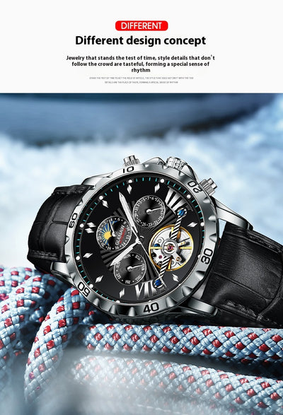 Reloj Automático Mecánico para Hombre con Diseño Calado - Image 13