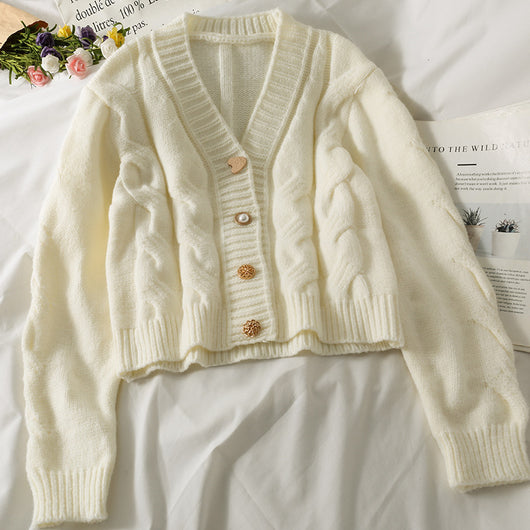 Cardigan Suelto de Cuello Redondo Liso - Suéter Versátil para Mujer - Image 39