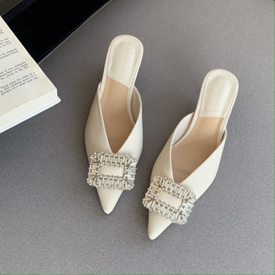 Sandalias con Hebilla de Strass Cuadrada - Diseño Elegante para Mujer - Image 7
