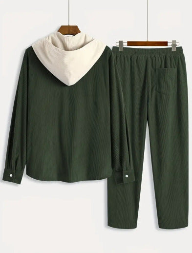 Sudadera con Capucha Waffle Texturizada - Conjunto Dos Piezas Moderno - Image 11