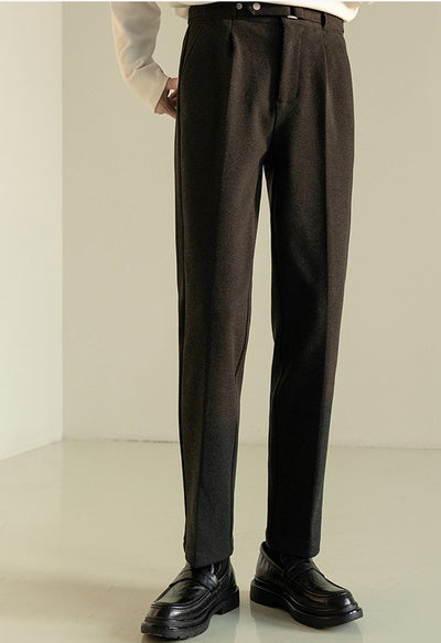 Pantalones de Traje de Lana Coreano Casual Hombre Madurez - Image 13