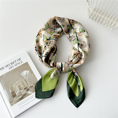 Pañuelo de Seda Cuadrado 70cm - Versátil para Primavera y Otoño - Image 13