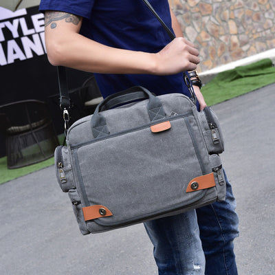 Bolsa de Lona para Hombre con Múltiples Compartimentos - Image 11