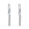 S925 Sterling Plateado High-quality Artificial Diamond Earrings Plateado