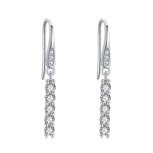 Aretes de Plata 925 con Diamantes Artificiales de Alta Calidad - Image 4