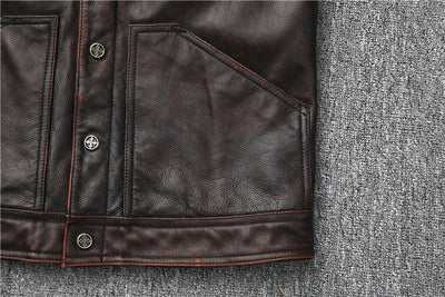 Chaleco Cropped de Cuero Genuino - Ajuste Slim Fit - Image 10