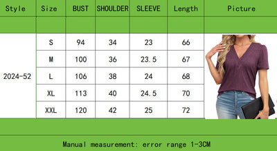 Blusa Casual de Manga Abullonada y Cuello en V para Mujer - Image 14