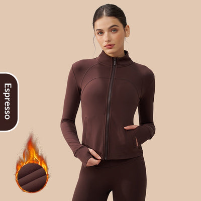 Top de Yoga sin Dedos Acolchado para Otoño e Invierno - Image 9