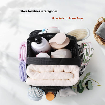 Bolsa de Aseo Playera con 8 Bolsillos de Malla - Organizador de Viaje - Image 4