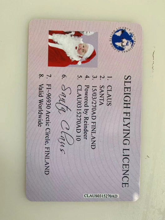 Licencia de Conducir Navideña del Papá Noel Explosivo - Tarjeta de Saludo Divertida - Image 5
