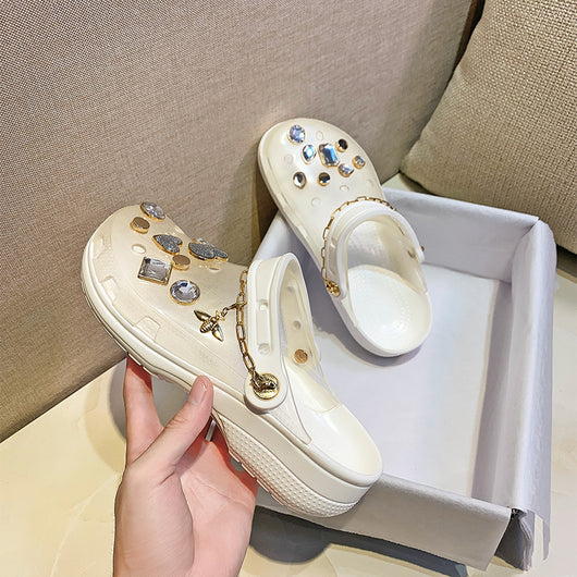 Sandalias de Plataforma Transparentes para Mujer - Botas de Lluvia Jelly - Image 12