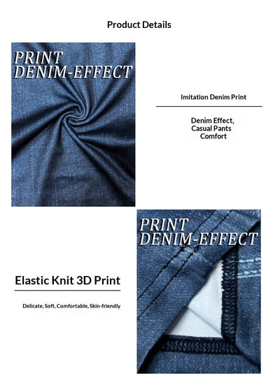 Pantalones Estampados Talle Alto Ajustados con Elasticidad para Mujer - Image 12