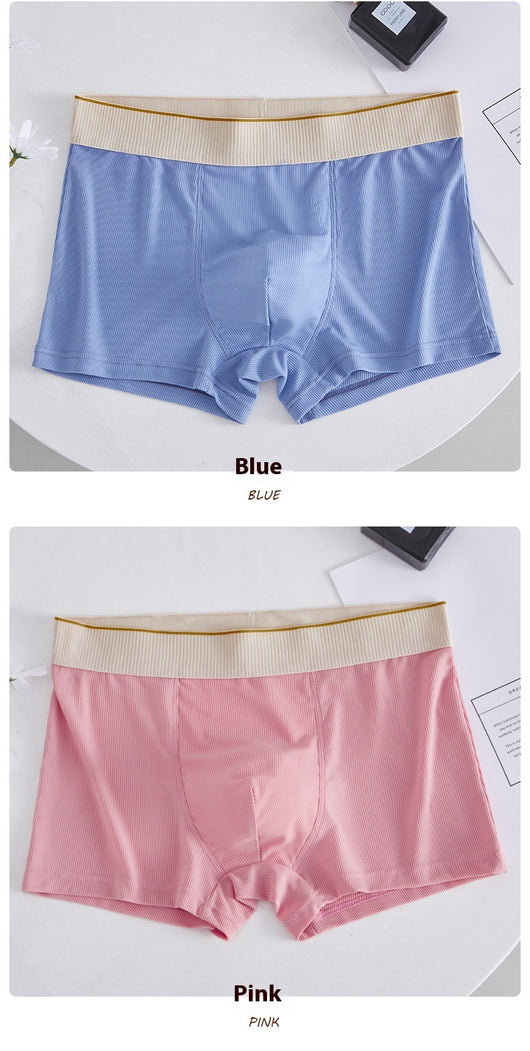 Bóxers de Seda Helada con Rayas para Hombre - Comodidad y Transpirabilidad - Image 14