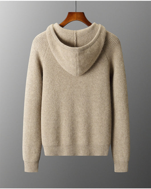 Suéter de Cachemira con Capucha para Otoño e Invierno - Image 13
