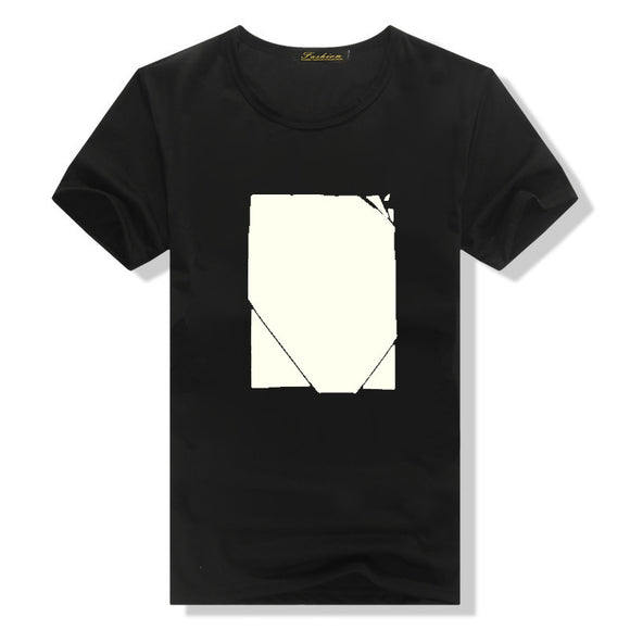 Camiseta Graffiti Luminoso de Algodón para Hombre