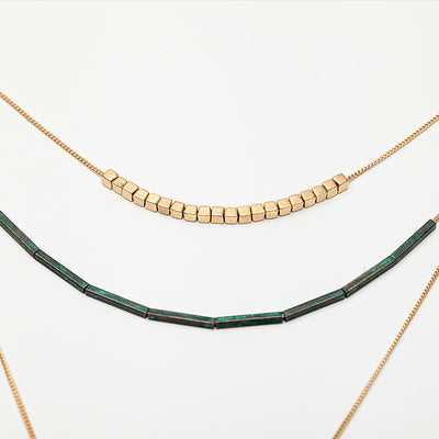 Suéter Vintage con Diseño de Collar Multicapa para Mujer - Image 7
