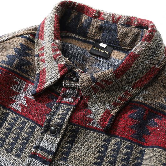 Chaqueta de Lana Escocesa Cálida para Hombre - Manga Larga - Image 10