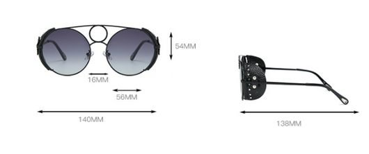 Gafas de Sol Redondas con Remaches Metálicos - Image 8