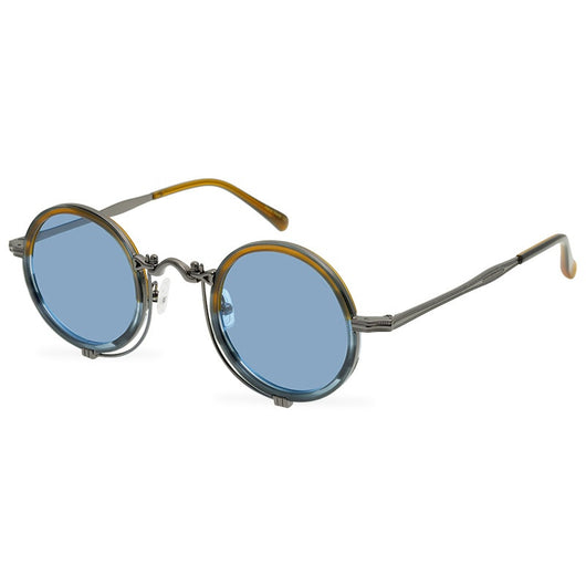 Gafas de Sol Polarizadas Retro Circulares Estilo República - Image 12