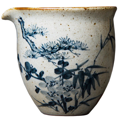 Vertedor de Té Porcelana Azul y Blanco Jingdezhen Estilo Retro Pintado a Mano - Image 3