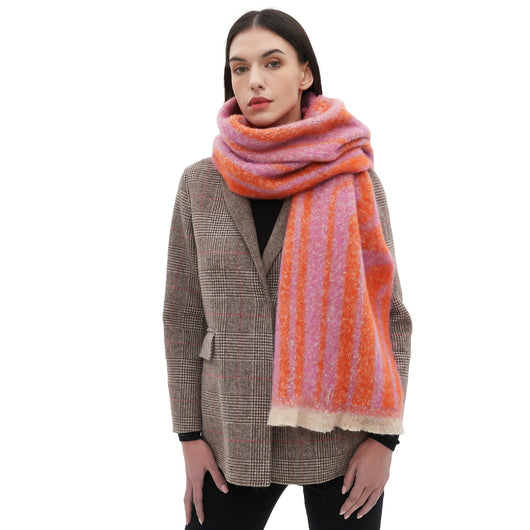 Bufanda Chal Tejida Jacquard Otoño Invierno Europeo Americano - Image 4