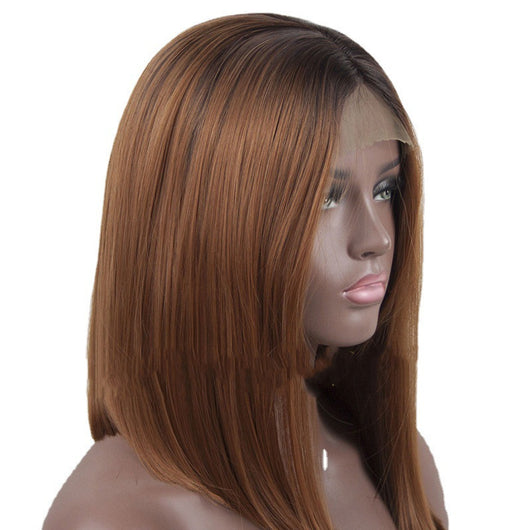 Peluca Corta Estilo Bobo Liso - Cabello Europeo Medio Hombro - Image 7