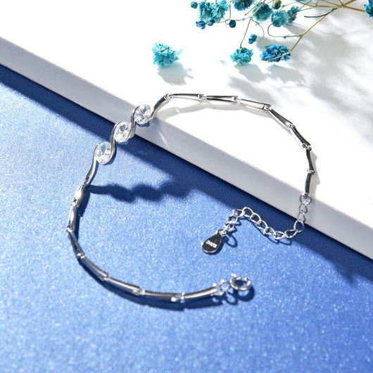 Pulsera de Plata con Circón Cúbico Estilo Coreano Colección Mori - Image 8
