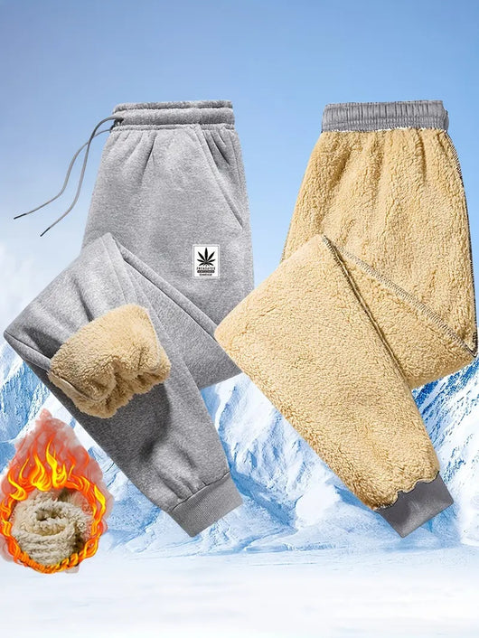Pantalones Jogger de Invierno para Hombre con Forro Polar y Cintura Ajustable - Image 14