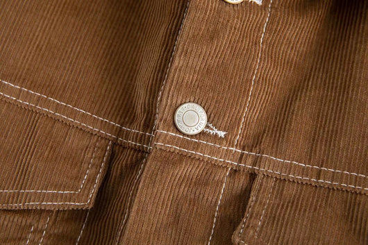 Chaqueta de Trabajo Acolchada Lana de Cordero Estilo Retro - Abrigo de Botones para Invierno - Image 7